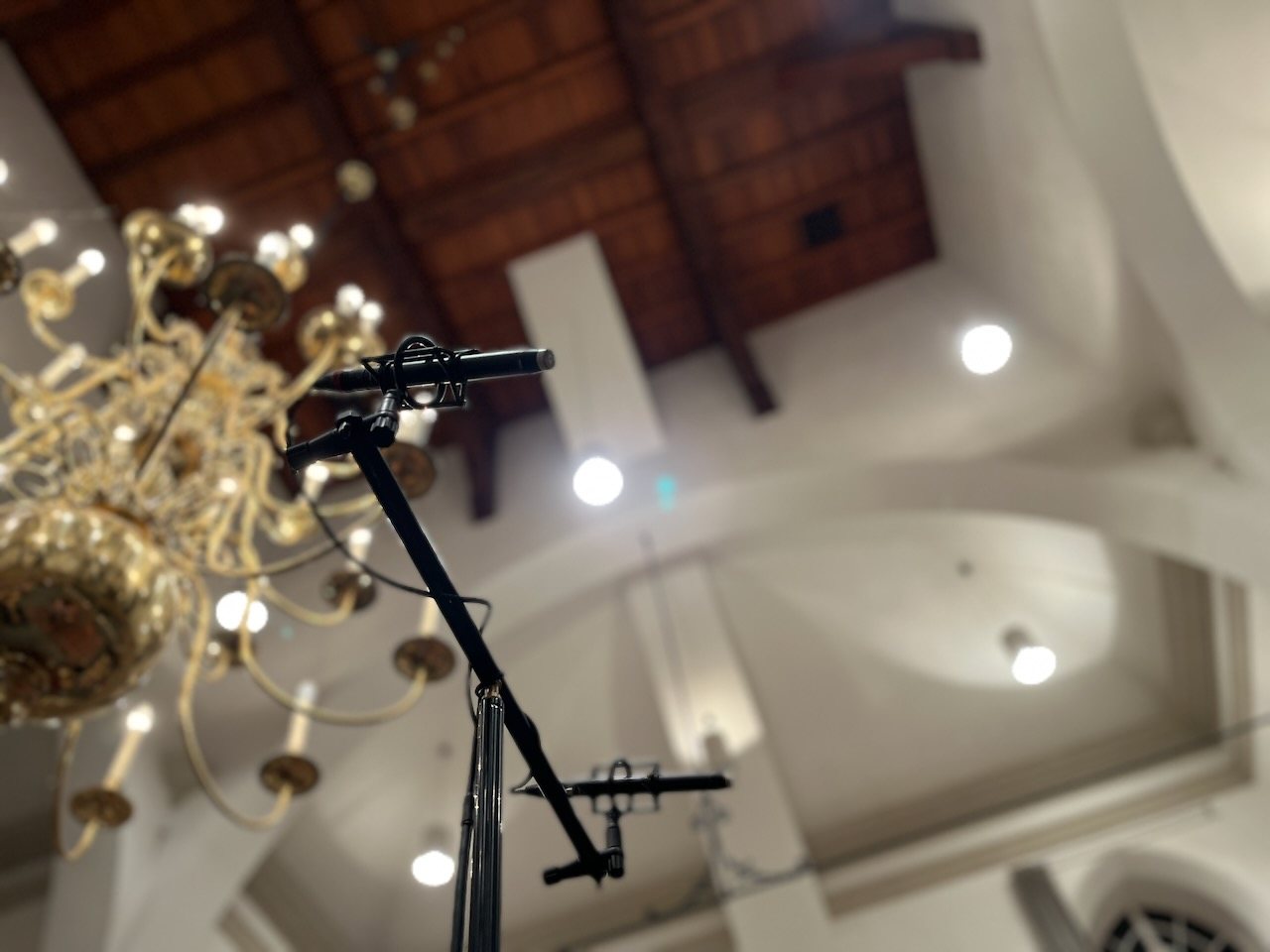 Microphone in church architecture